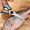 Kitchen Shears Multi-Purpose Heavy Duty Chicken Bones Shears Sharp Meat Scissors Bat-Shaped Stainless Steel Kitchen Scissors