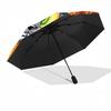 1pc Halloween Spooktacular Tom and Jerry Pattern Automatic Cartoon Umbrella is Fashionable and Good-Looking, Suitable for Travel and Daily Use.J044