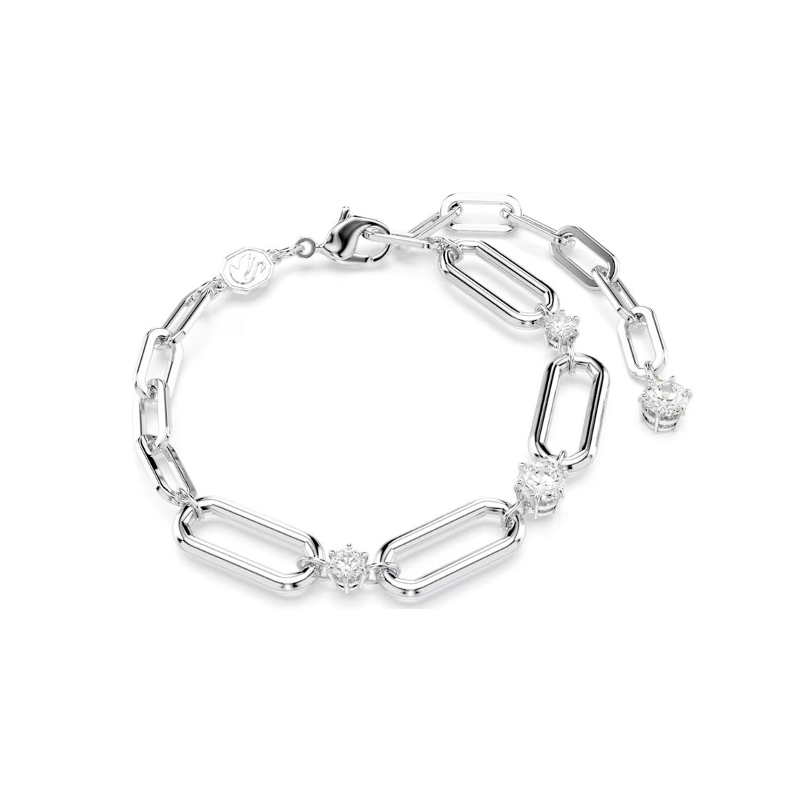 Swarovski Constella Chain Design Rhodium-Plated Bracelet Women bracelets Silver 5683353 F,Silver