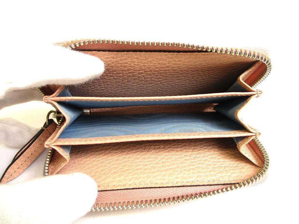 Authentic  GUCCI GG Marmont Light Pink Leather Coin Purse #b023 Open Box