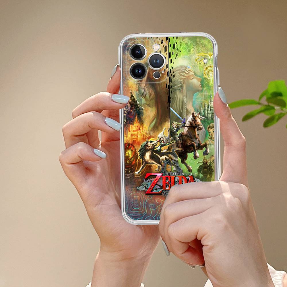 GAME The Legend Of Zelda Phone Case For IPhone 17 16 15 14 Plus 13 12 11 Pro Max Transparent Shockproof Cover