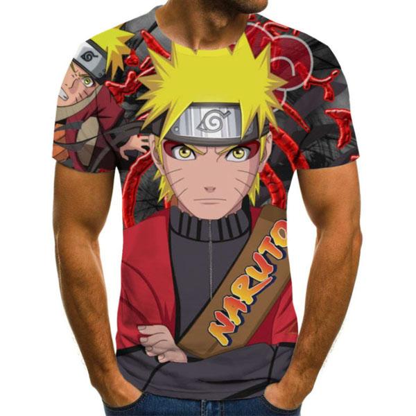 T-shirt stampata 3D Anime giapponese T-shirt uomo donna moda casual Cartoon T-shirt cool top T-shirt oversize Harajuku