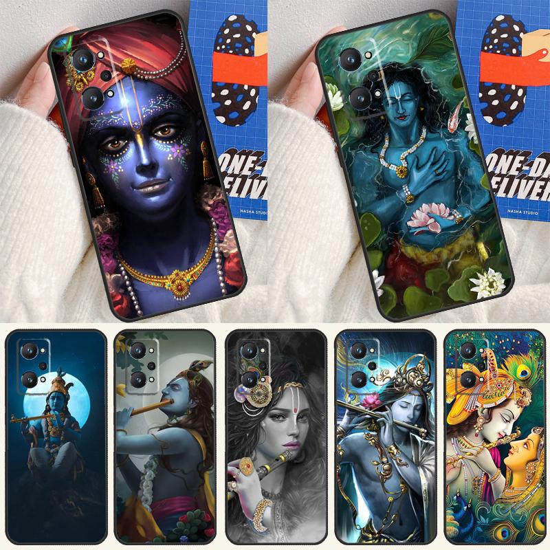 Indian God Lord Krishna For Realme GT7 Pro GT 6T 6 5 C67 C61 C55 C53 C51 C21Y C25S C75 10 11 12 13 14 Pro Plus Case