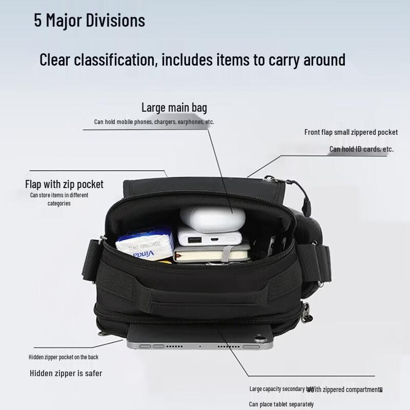 JEEP Men's Crossbody Shoulder Bag