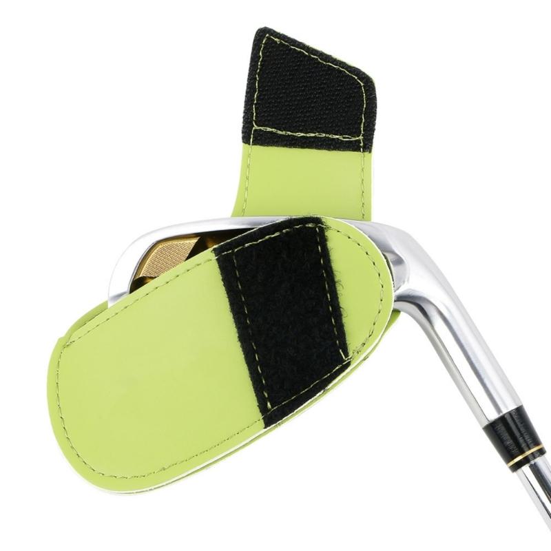 1Pc PU Leather Golf Headcover Protective Cover Rod Head Cases Waterproof Golf Iron Head Cover Golf Accessories