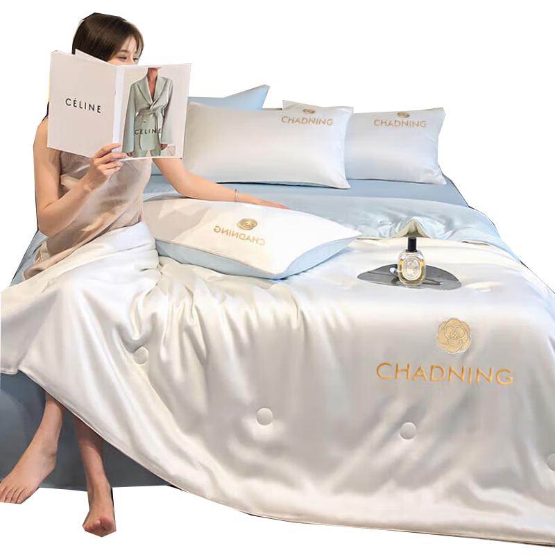 

Ice Silk Cooling Summer Quilt Four-Piece Set 200cm x 230cm