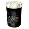 Flowerbox Inspiruj - Black Box with Soap Roses - No. 19 White