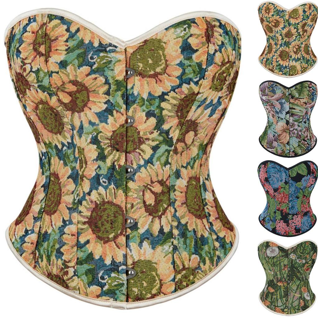 Gorset damski seksowny koronkowy z tyłu, rozpinany, top, stringi, bielizna modelująca sylwetkę