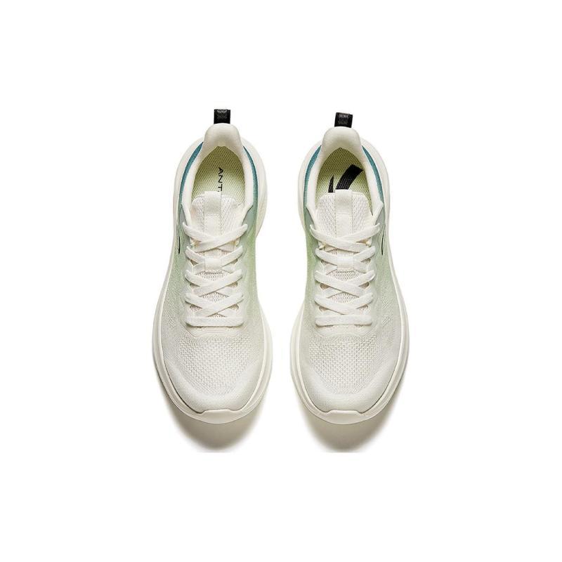 Anta Walk Slip-Resistant Breathable Lightweight Low-Top Running Shoes Men's Beige Green Sneakers 912425509-2