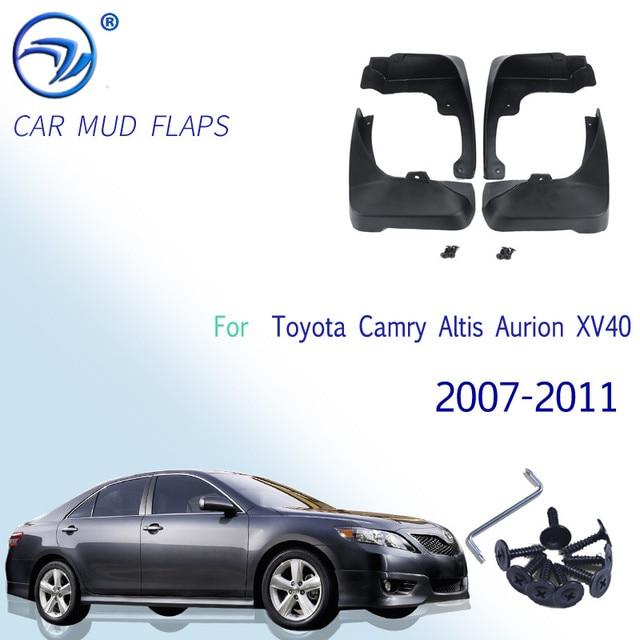 Car Mud Flaps For Toyota Camry Aurion XV30/40/50 Corolla Altis Yaris Vitz Vios Limo Mudflaps Splash Guards Mudguards