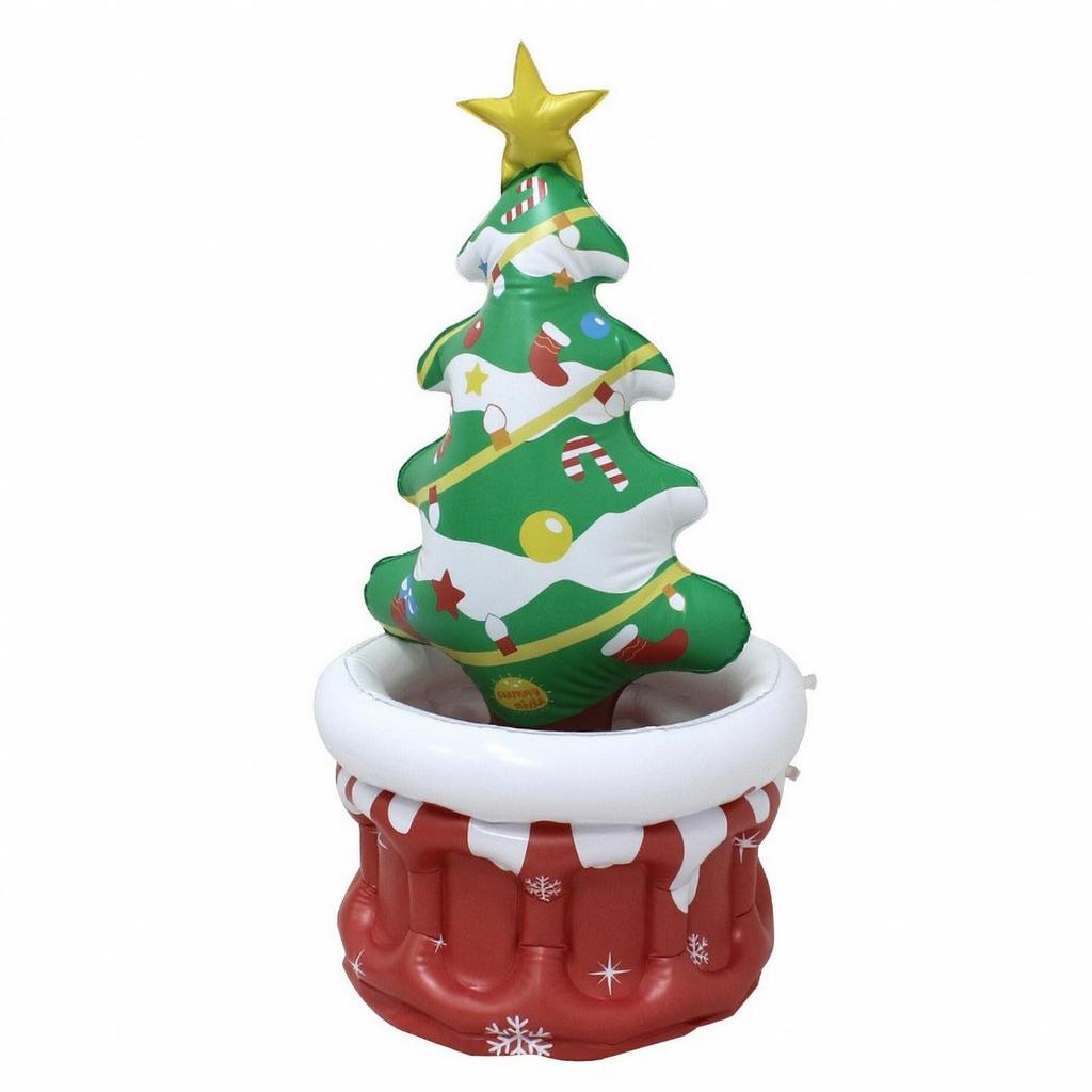 Inflatable Christmas Tree Cooler Decorative Ice Bin Compact