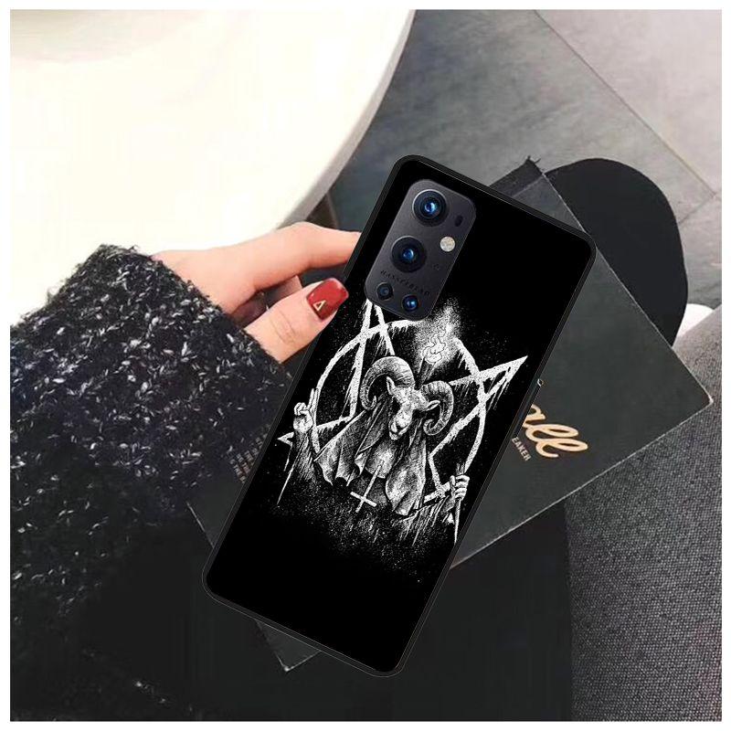 Pro OnePlus Nord N10 N100 CE 5G Pouzdro Pentagram 666 Démonické Satanistické Pouzdra pro One Plus 6 5T 6T 7T 8T 8PRO 9PRO Kryt na Telefon Coque