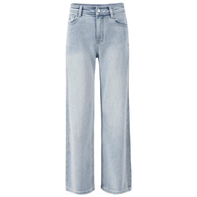 Giovanni Valentino Women s Washed Straight-Leg Jeans XL