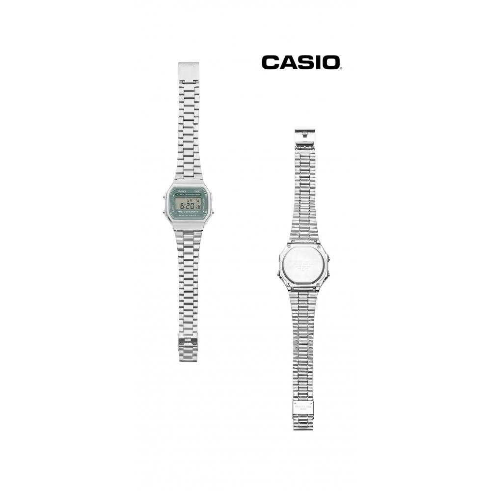 Casio A168wa 3aydf  A168wa 3a  Digital Square Vintage Retro Public Metal Watch