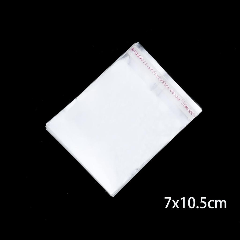 100/200 Stück OPP Transparente Selbstklebende Tasche Handgefertigte Zubehörtasche Verpackung