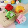 Cartoon Fruit Creatieve Pluche Driedimensionale Portemonnee Opbergtas Schooltas Hangend Kinder Vakantiecadeaus