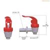 K1AE Plastic Faucet Wine Barrel Dispenser Spigot Push Party Dispenser Faucet