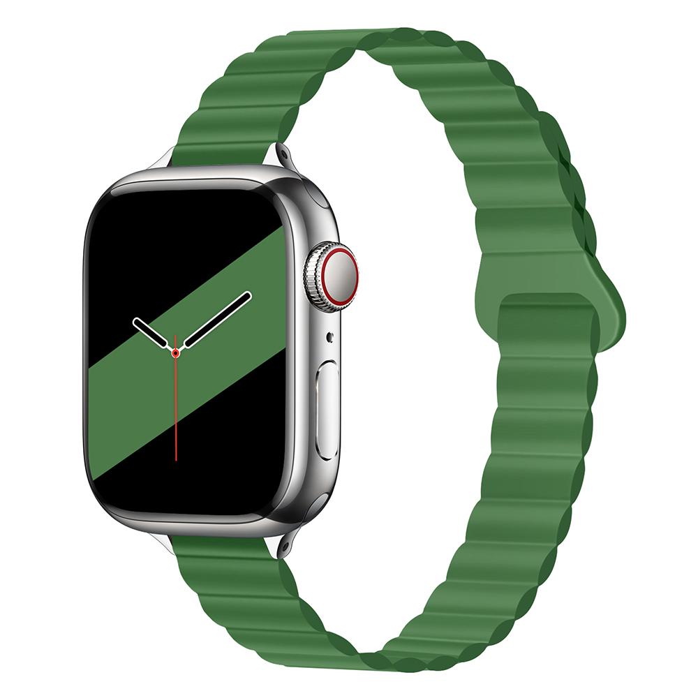 Damen Schlankes Silikonarmband Magnetarmband für Apple Watch S11 10 46/42mm 45mm 44 Schlanke Bänder 38mm 40mm 41 Armband iWatch SE 9 8 7 6
