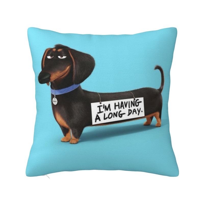 Nordic Kawaii Dachshund Cushion Cover Soft Sausage Badger Wiener Dog Pillow Case Decoration