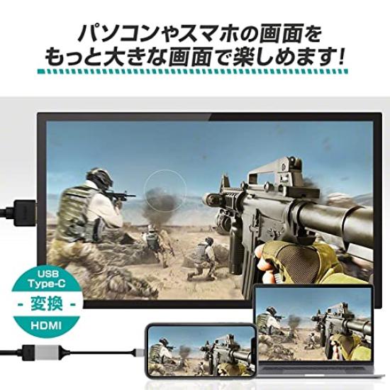 INOVA To HDMI Conversion 4K 60Hz Video MHL Conversion 3R Black Type-C Cable, Support, Smartphone, PC, TV, Output, Mirroring, Conversion, Adapter,