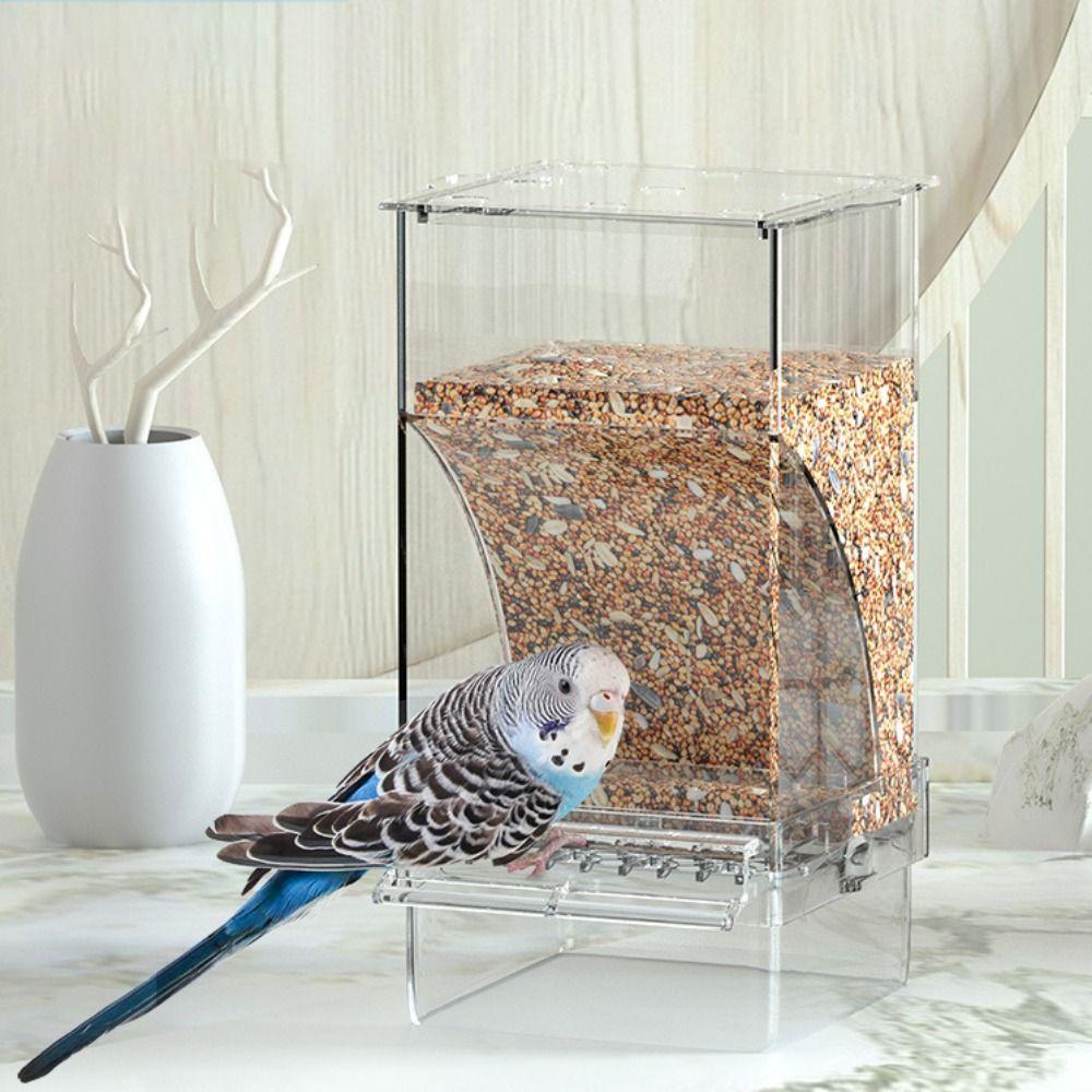 For Smail Bird Parakeets with Perch Food Container Bird Feeders Bird Cage Accessories Feeder Bowls