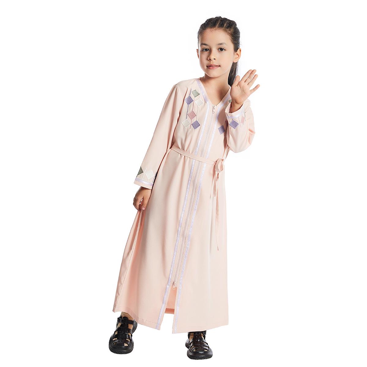 Southeast Asian Girls  Embroidered Dress TH623, Hot Selling 120 cm розовый
