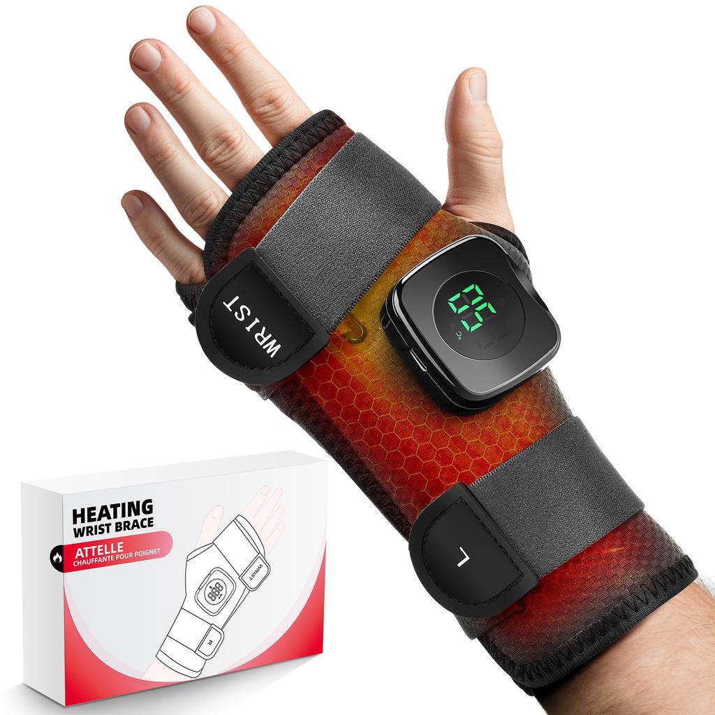 Heating Wrist Brace Electrically Heated Hand Warming Device Wrist Support & Protection Guard 3 Heat Gloves Relieve Discomfort
