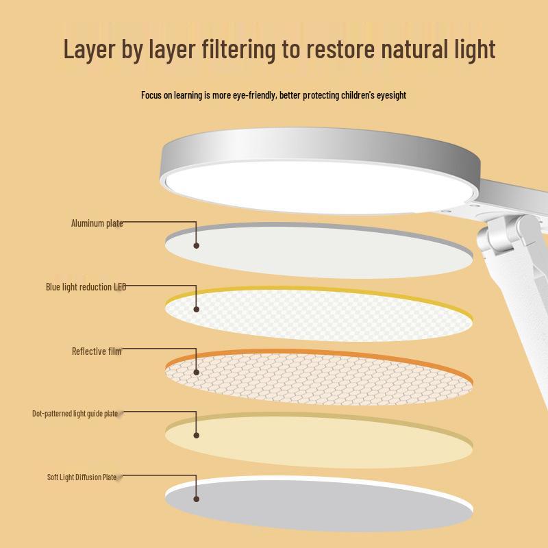 LED Folding Desk Lamp for Student Study with Eye Protection