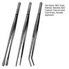 3 Bucăți 25 cm Pensete de Bucătărie Pensetă Fină Clește Pensetă Oțel Inoxidabil Clește pentru Grătar Pensete Lungi pentru Gătit pentru Fructe de Mare Plating și Servire