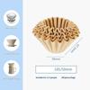 50Pcs Pour Over Coffee Filter Papers 50 Sheets; Fits Coffee Dripper & 1-2/2-4 Cups Wave Dripper Coffee Filter Papers