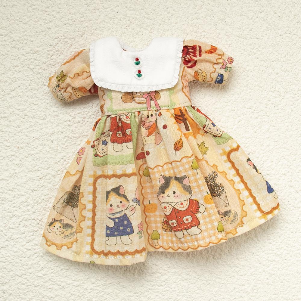 Blythe clothes Retro Floral Dress set Crop Top midi tulle Skirt Short Skirt for Licca Azones Ob22 2427 Ker YMY doll accessories