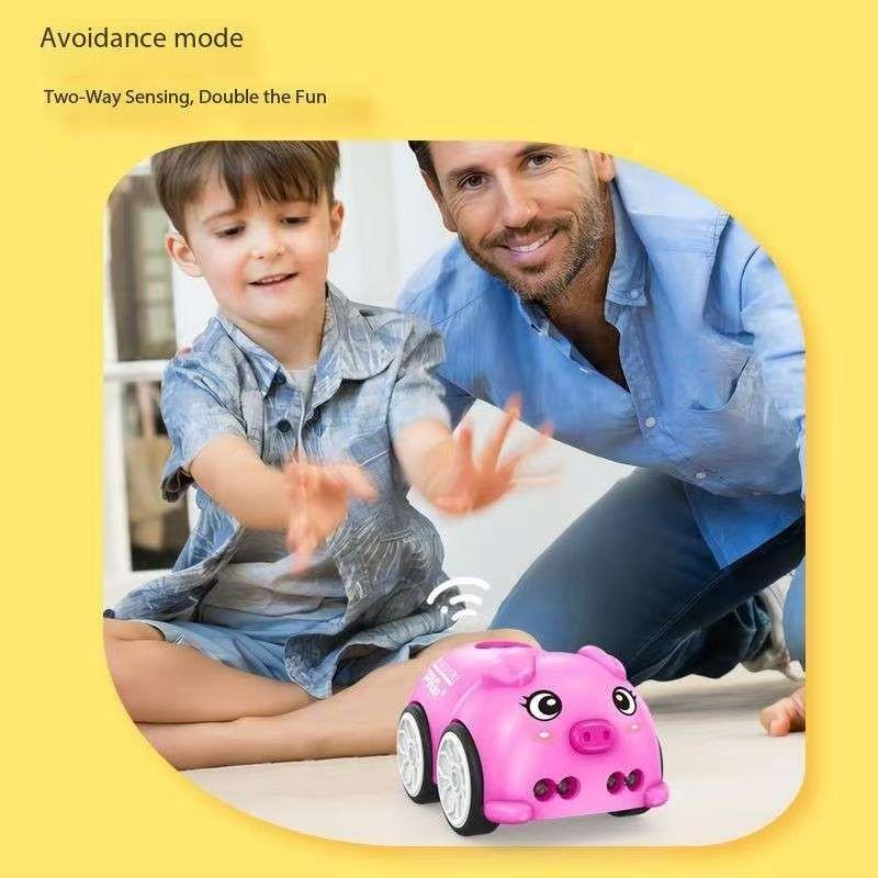 Remote-controlled Induction Car with Intelligent Obstacle Avoidance,Following,Line-tracing,Drifting,Charging Capabilities Children's Electric Toy Car