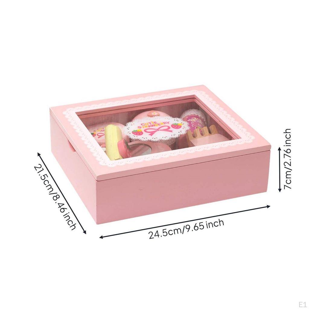 Pretend Beauty Salon Playset Educational Toy Cosmetic and Hairstyling Kit Learning by Playing Wooden