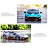 1/24 Lamborghini HURACAN STO Alloy Sports Car Model Diecast Metal Toy Racing Car Model High Simulation Collection Sound and Light Kids Gifts