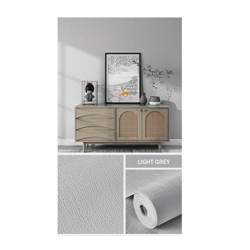 

3D самоклеящиеся льняные узоры, водонепроницаемые влагостойкие обои для спальни, гостиной, ремонт, стикер на стену, домашний декор 10m серый