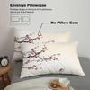 Three-Piece Pink Plum Blossom Brushed Duvet Cover Bedding Set - Custom Patterns Available