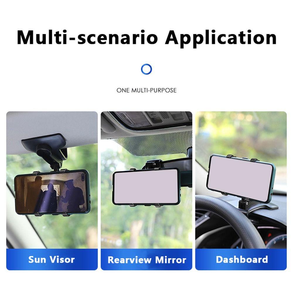 High Quality Plastic Car Mobile Phone Holder Rotatable Easy Clip Mount Phone Rack Universal Phone Stand Vehicle Mount