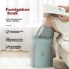 Foldable Foot Soaking Bucket, Thickened Insulated Portable Raised Bucket, Foot Soaking Health Bag, Foot Bath Basin for Over-Knee Use