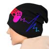 Videospiel-Controller Herzschlag Skullies Beanies Caps für Unisex Frauen Unisex Winter warme Strickmütze Erwachsene Gamer Gaming Bonnet Hüte