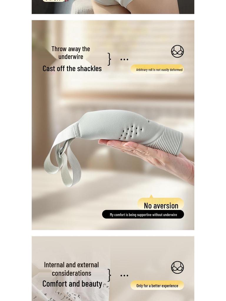 Übergröße Nahtloser Lift & Support BH: Atmungsaktiv, Auslaufsicher, Seitenstütze, Dünnes Cup-Design für Frauen