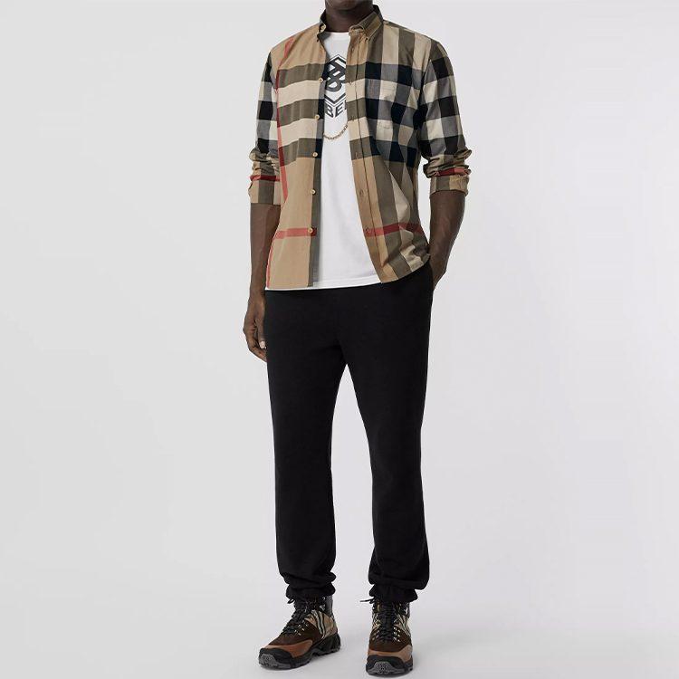 Burberry Check Stretch Cotton Poplin Shirt 80102131