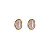 High-End Retro French Baroque Pearl Stud Earrings - Niche Design for Women