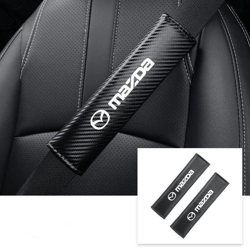 

Car Belts Covers Padding Carbon Fiber Belt Shoulder Accessories for Mazda 6 3 CX5 5 2 323 CX7 Demio Atenza Axela MX30 CX30 CX3 чёрный