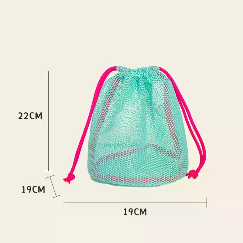 Nylon Mesh Drawstring Storage Pouch Bag Multi Purpose Travel & Outdoor Activity Pouch For Digital Products Makeup Bag