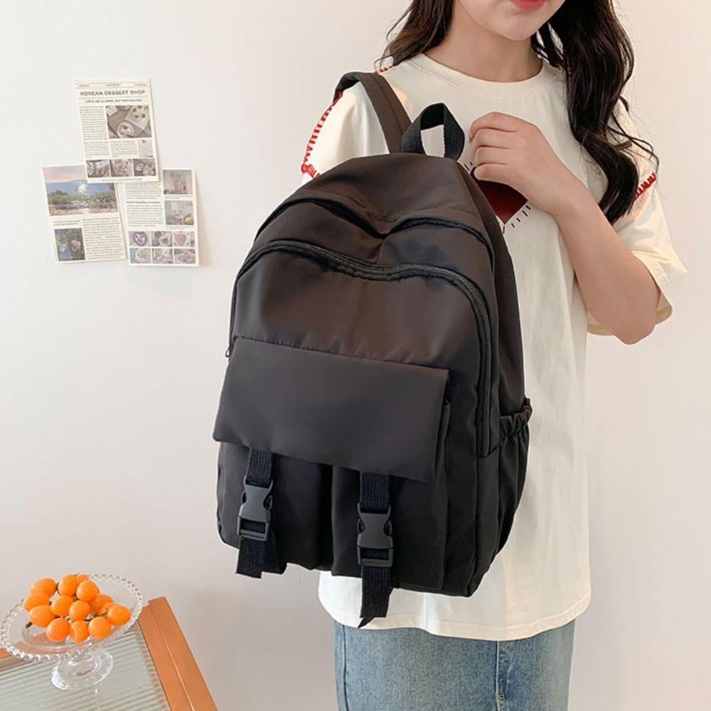 Nylon Harajuku Backpacks Korean Style Shoulder Bag Fashion Canvas School Bag Women