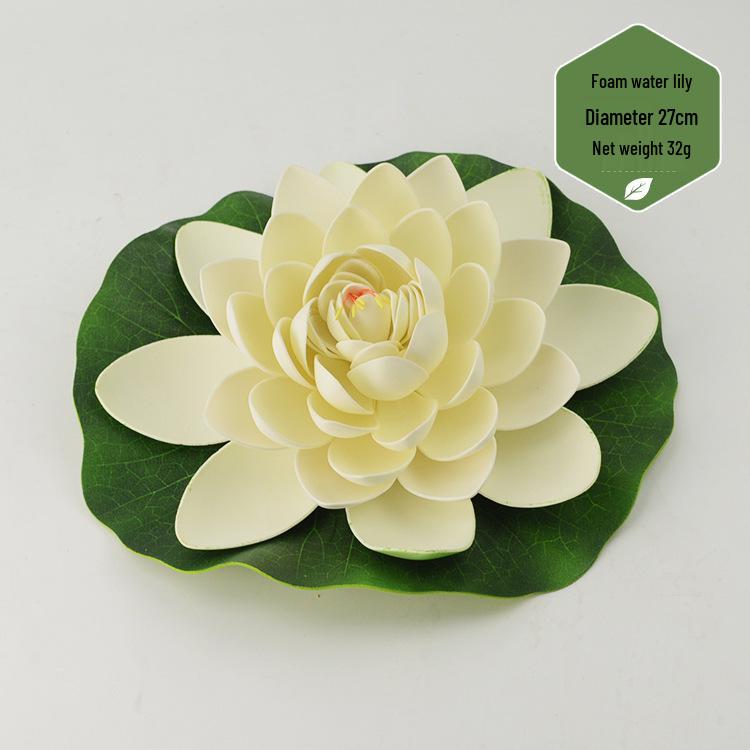 Artificial Lotus Leaf & Lotus Flower Pond Decorations for Fish Tanks & Living Rooms