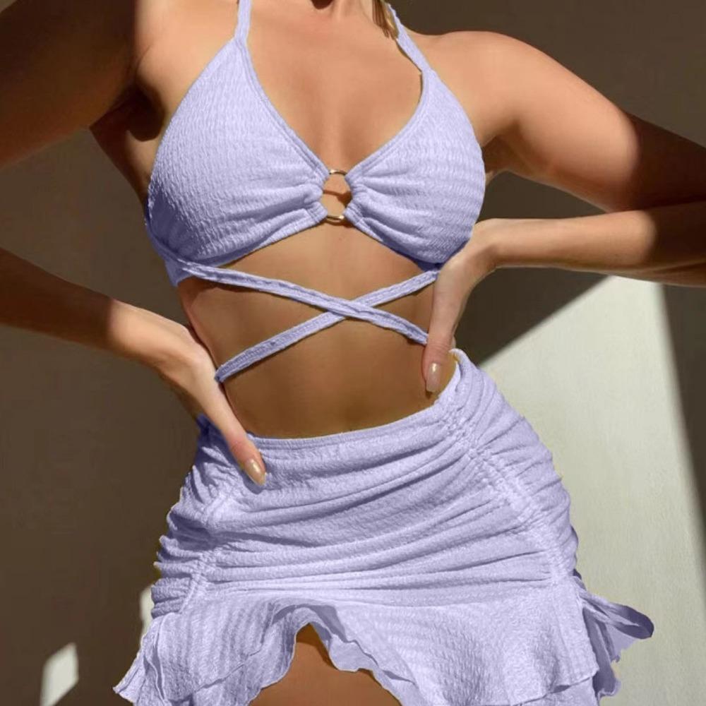 European and American Bikini Sexy Three-piece Swimsuit