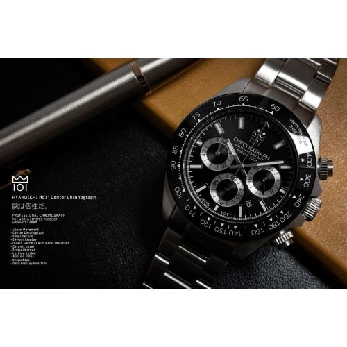 [HYAKUICHI 101] Hyakuichi potápěčské hodinky s chronografem Pánské hodinky 20 ATM voděodolné datumovkové Quartz keramický rámeček SB
