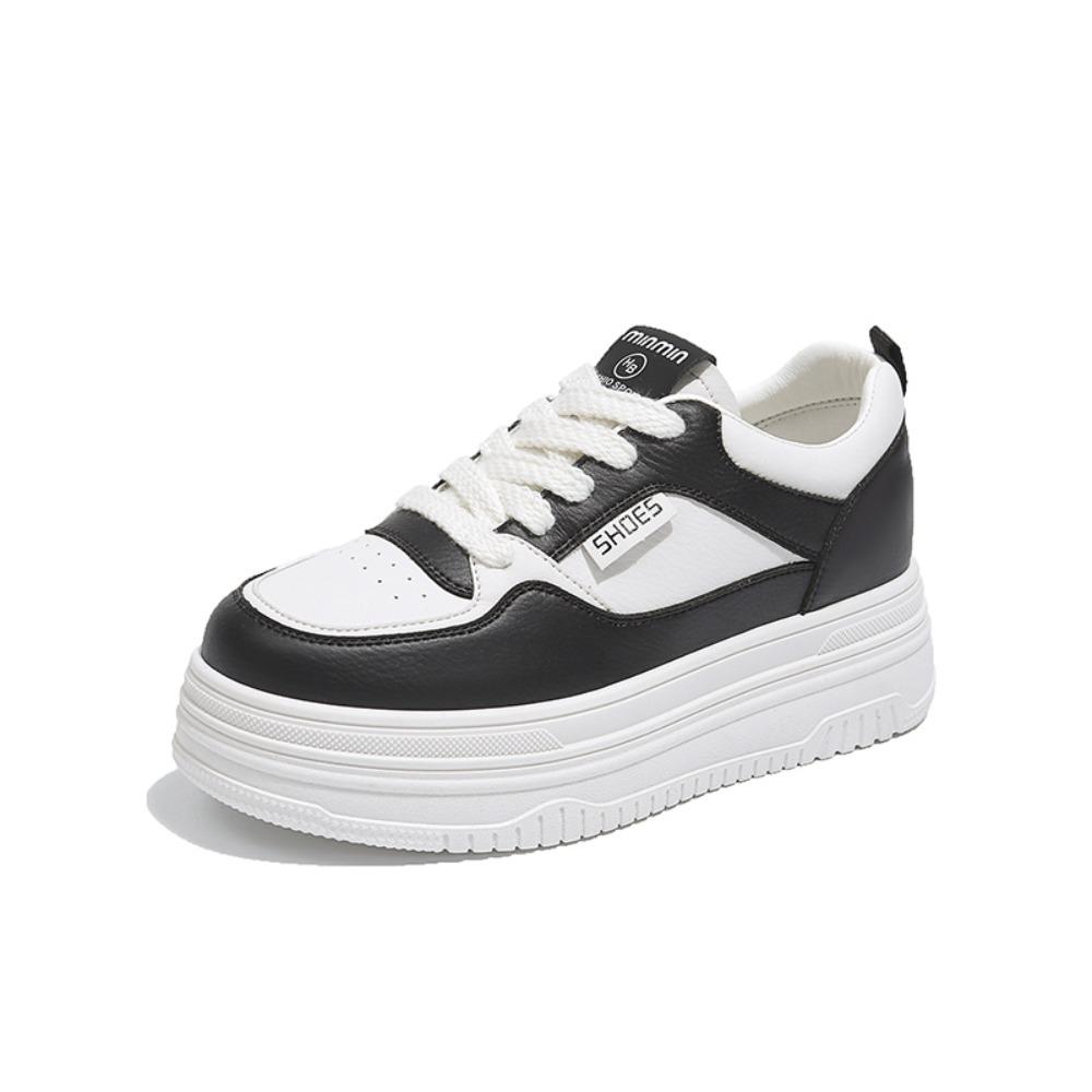 2026 New Korean Version Sponge Cake Shoes for Children, Thick Soled Lightweight, Student Casual Sports Board Shoes for Women