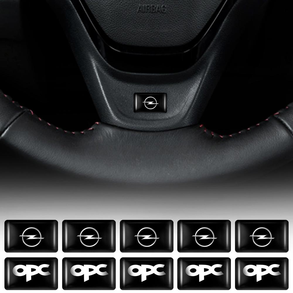 5/10/20/50Pcs Car Epoxy 3D Emblem Stickers Decal Decoration for Opel Astra H Insignia Antara Ampera Mokka Zafira Corsa Vauxhall KC5